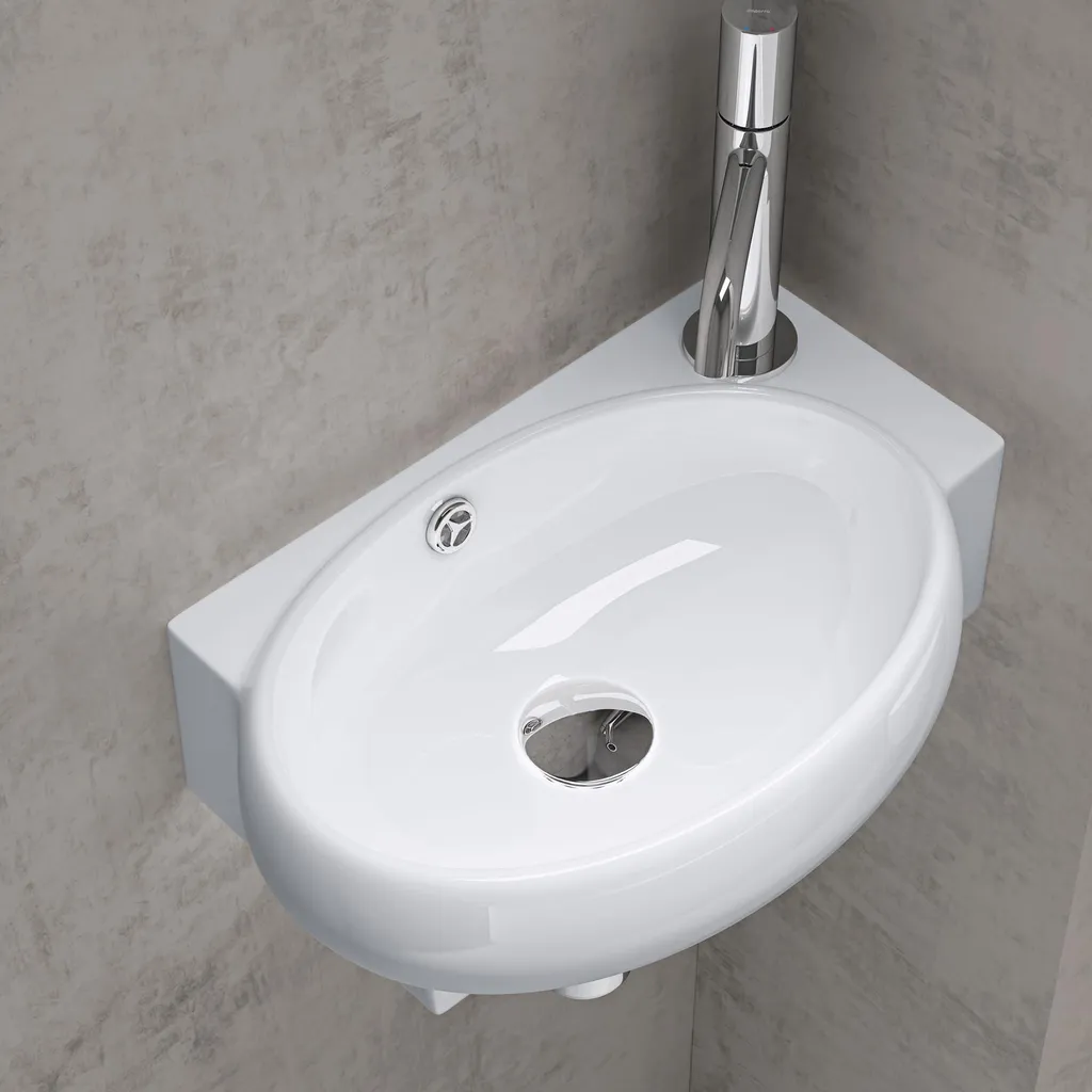 Lavabo vasque doporro Bruxelles 001L blanc mat en céramique anticalcaire