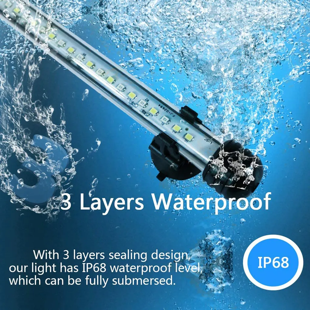 Luce LED per Acquario 37cm 42 LED | Timer Automatico IP68 Sicura - 10