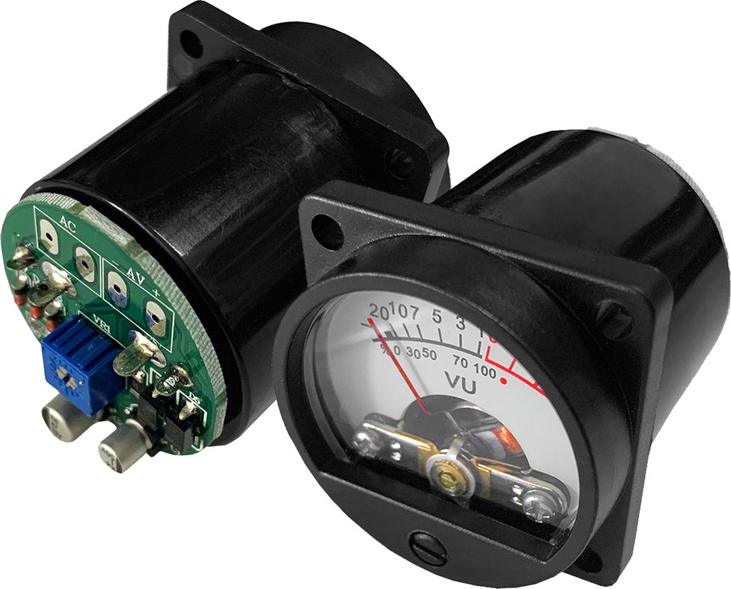 VU Meter 2 Pcs Panel VU Meters Warm Back Light Analog DB Image du produit 