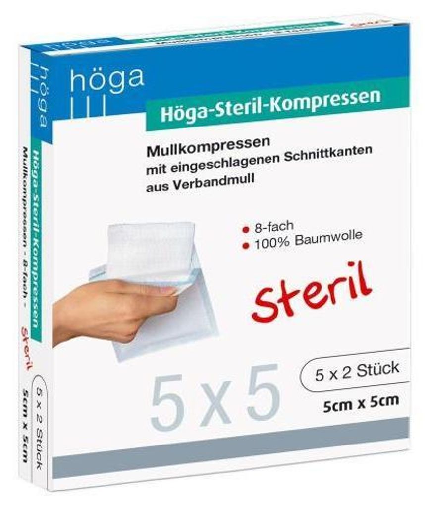 Höga-Steril-Kompressen 5x5cm 5X2 St