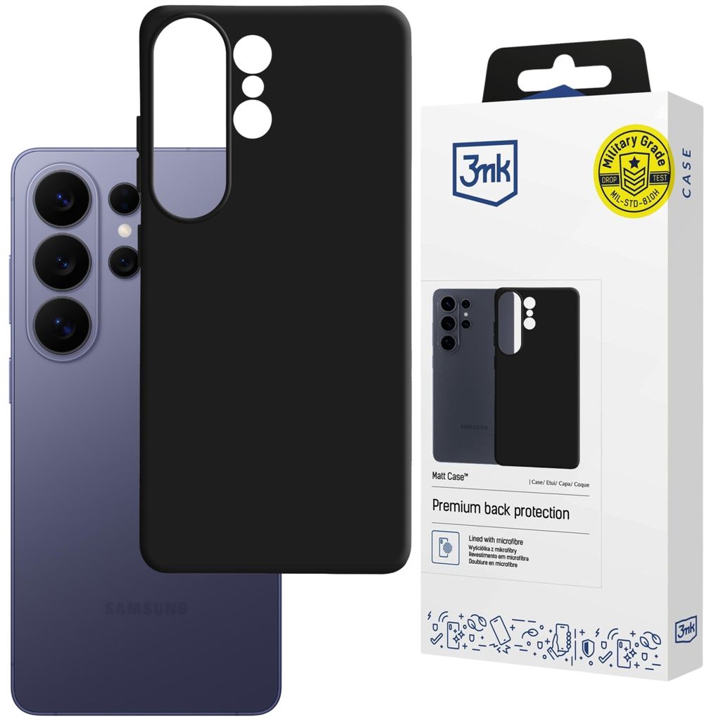 3mk Matt Case Black – schwarze matte Handyhülle für das Produktbild 