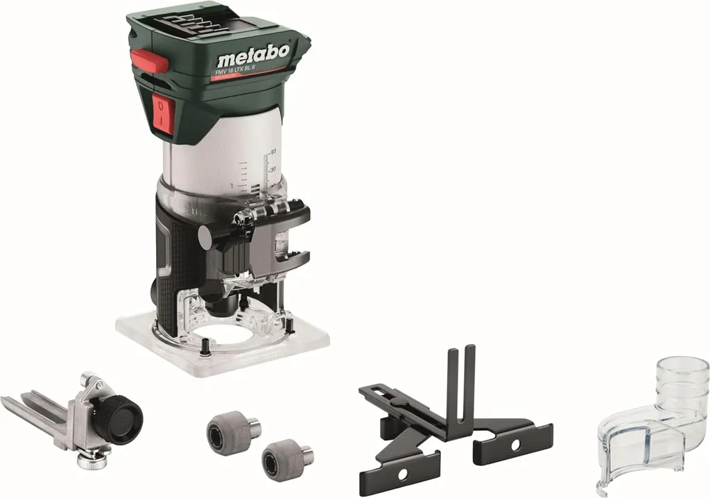 Affleureuse sans fil Metabo FMV 18 LTX BL 8 pour chants et finitions