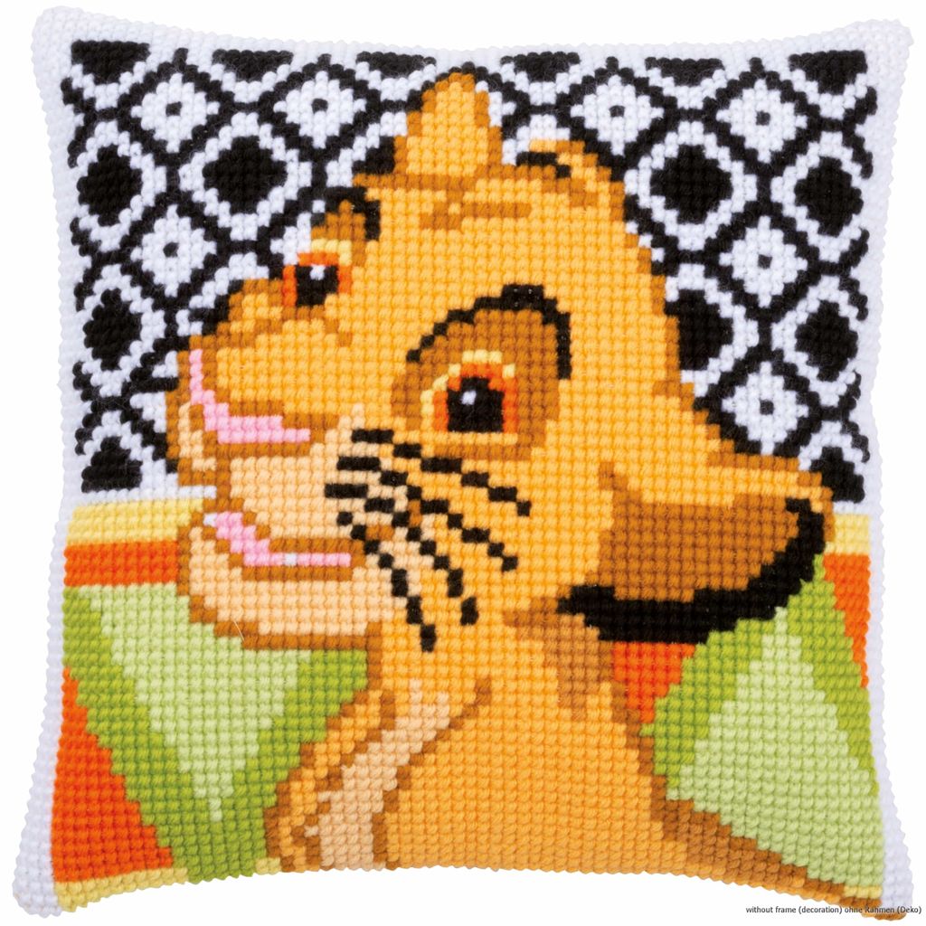 Vervaco Kreuzstichkissen Nemo - Vorgedruckter Stramin, 40x40 Cm - Mit Garn Und Anleitung