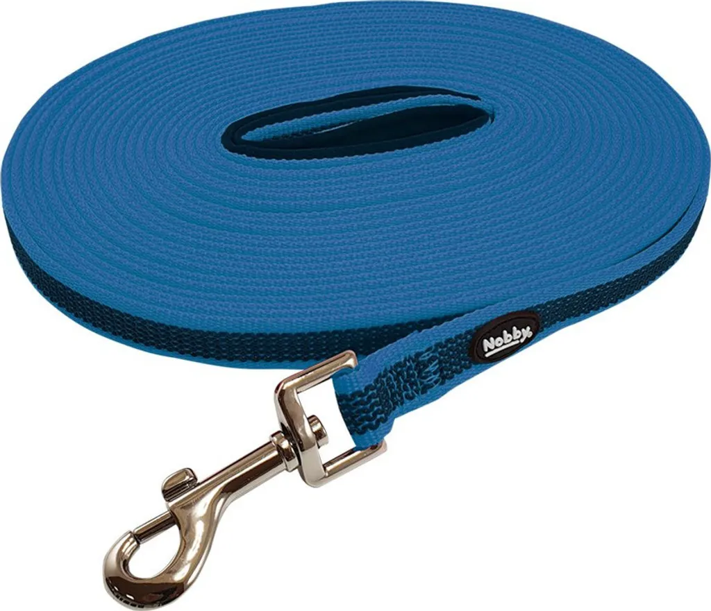 Guinzaglio Nobby Anti-Slip Azzurro 5m x 17mm | Presa Sicura Professionale