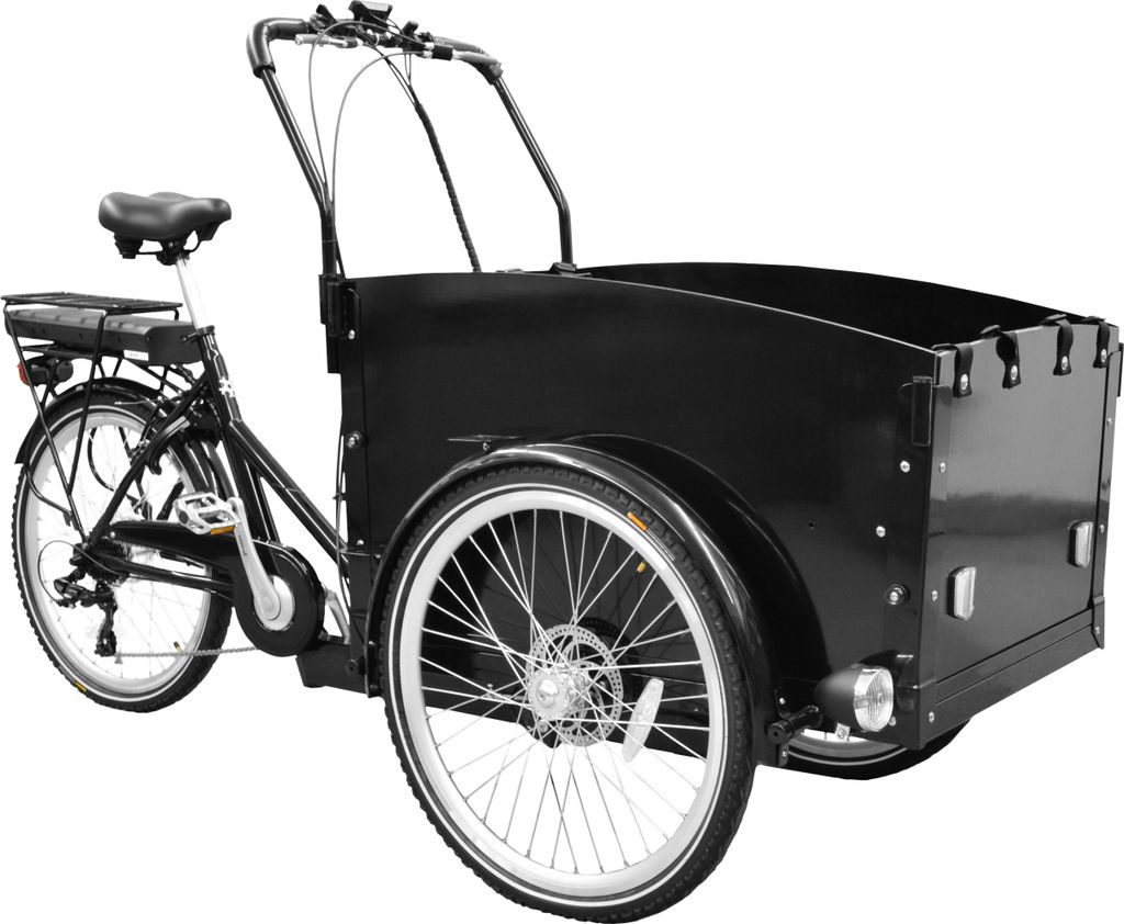 SachsenRAD E-Lastenrad T1, Flexible Transportbox mit Produktbild 