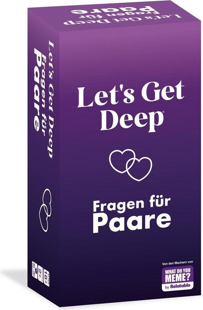 HUCH! | Let's get Deep - deutsch | Partyspiele | Gesellschaftsspiele | Hochzeitsgeschenke für Brautpaar | Spiele für Erwachsene | Liebe | Date Id...