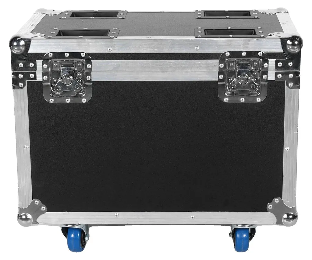 Coffre de transport pour éclairage LED - Flightcase robuste noir rigide