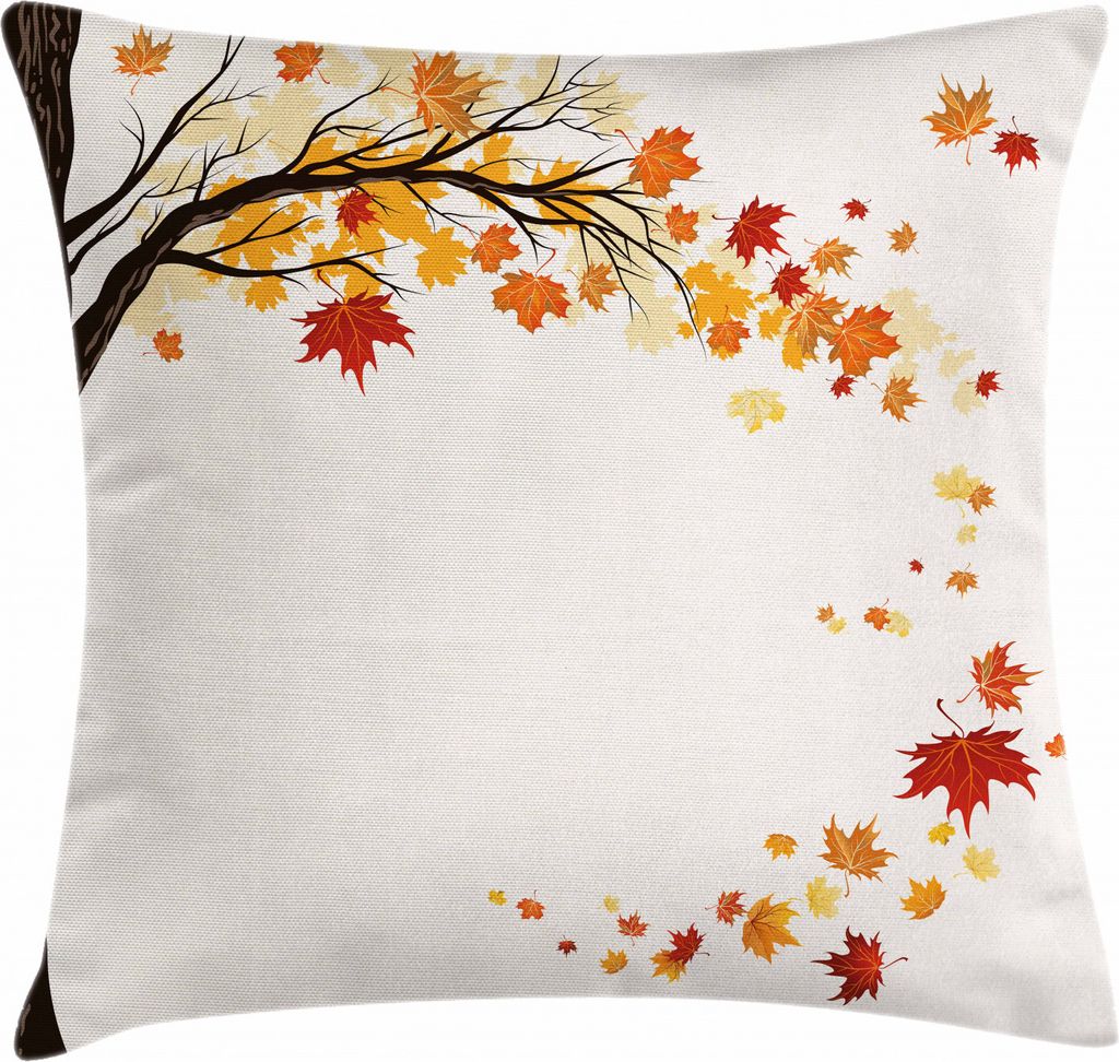 ABAKUHAUS Fallen Kissenbezug, Fliegende Ahornblatt-Jahreszeiten, Waschbar mit Reißverschluss Kissenhülle mit Farbfesten Klaren Farben Beidseitige...