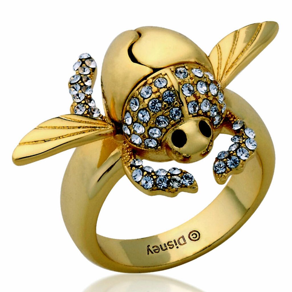 Goebel Aladdin Gold Scarabäus Ring, Disney, Käfer Ring, Immagine del prodotto 
