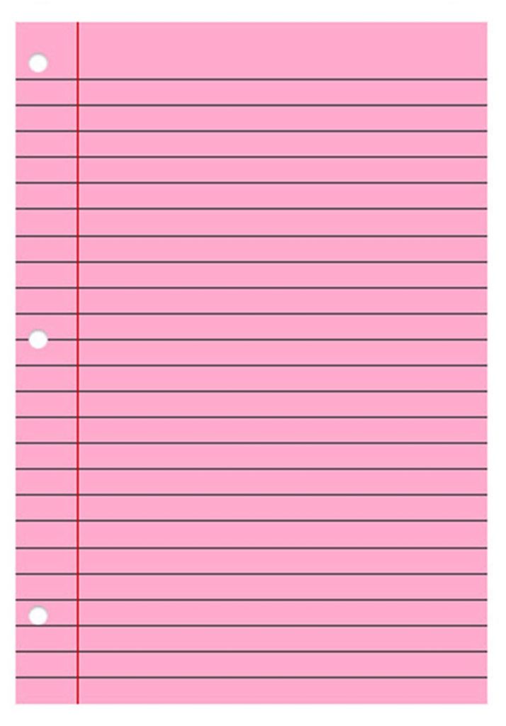 200 Blatt loses Papier, 8'' x 10,5'' (20,3 x 26,7 cm), liniert, für Collegeblöcke, 3-fach gelocht, für 3-Ring-Ordner