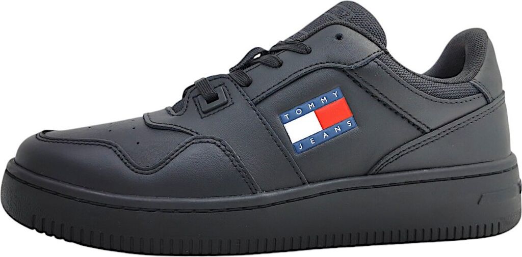 Tommy Jeans Retro Basket Ess Sneaker low Schwarz in Gr. 42