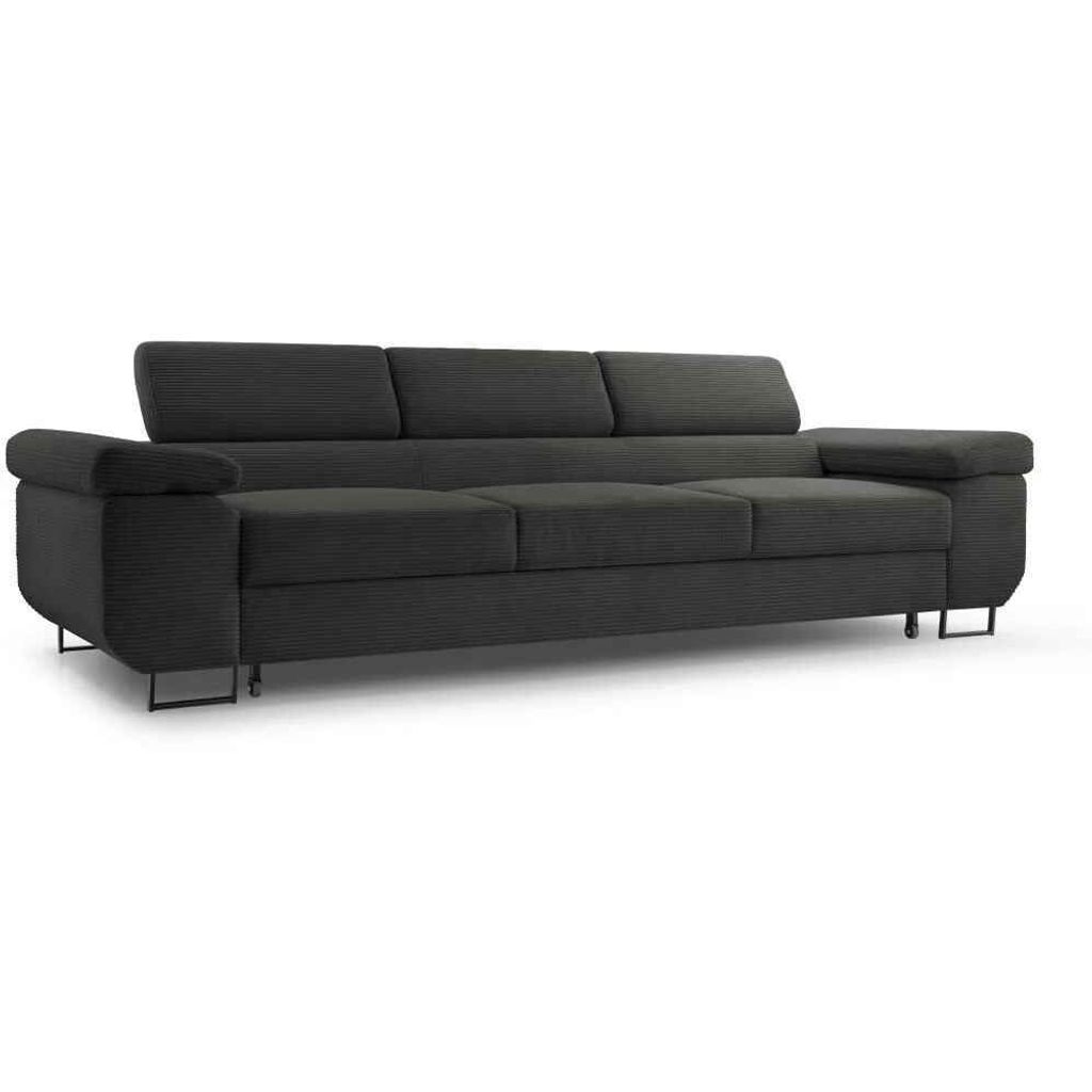 Sofa 3-Sitzer mit Schlaffunktion NAVIO, Farbe: Graphit Produktbild 