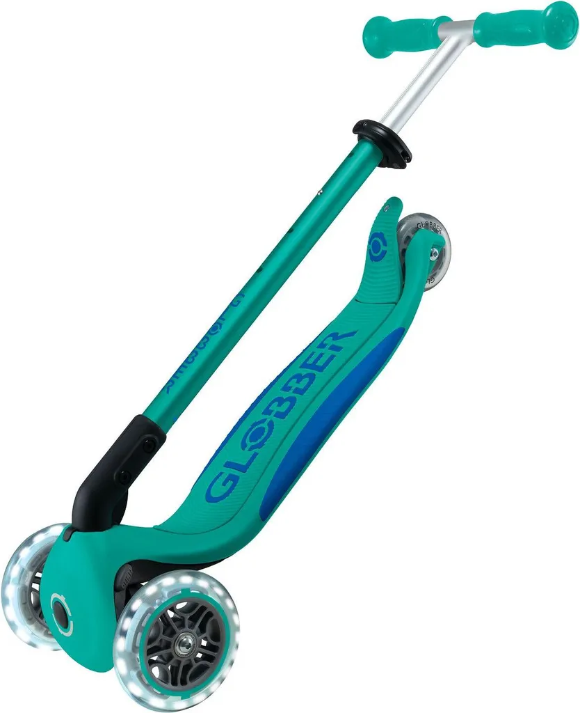 Globber Primo Foldable Plus Light - Scooter à 3 roues pliable bleu foncé