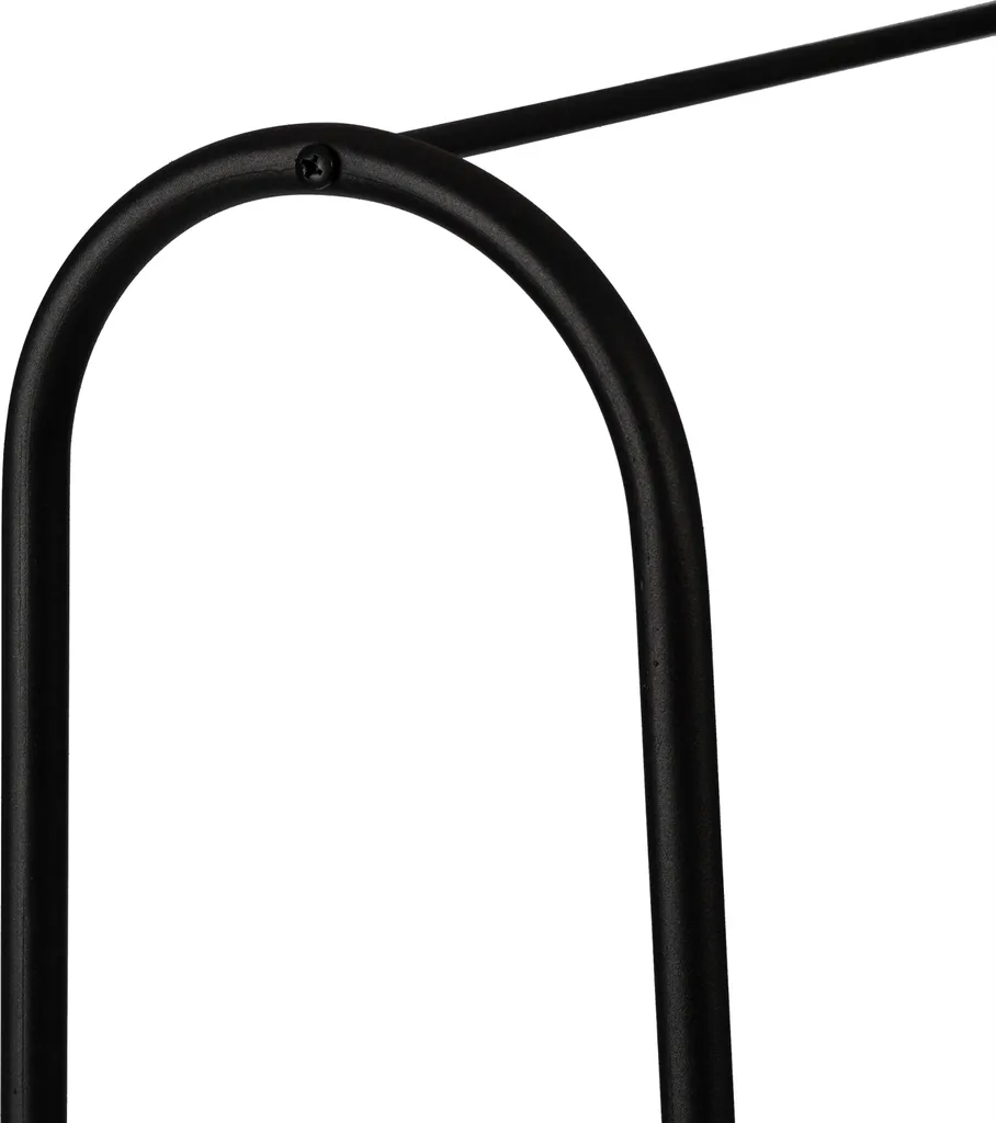 Portemanteau Hvorslev 144 x 89 x 32 cm en métal noir au style industriel - 5