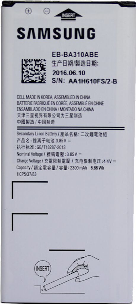 Original Samsung Galaxy A3 (2016) Akku EB-BA310ABE Für Produktbild 