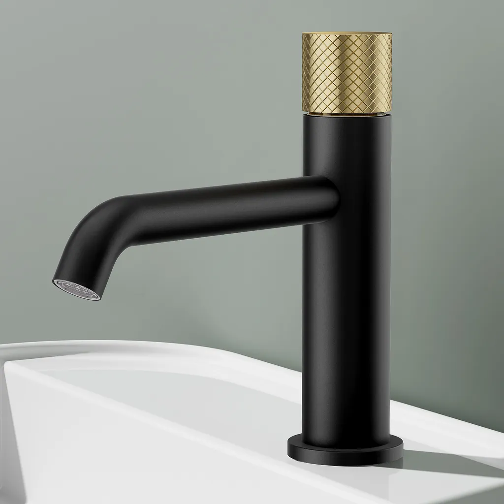 Miscelatore Lavabo EMKE Nero Opaco | Ottone Massiccio | Offerta Qualità