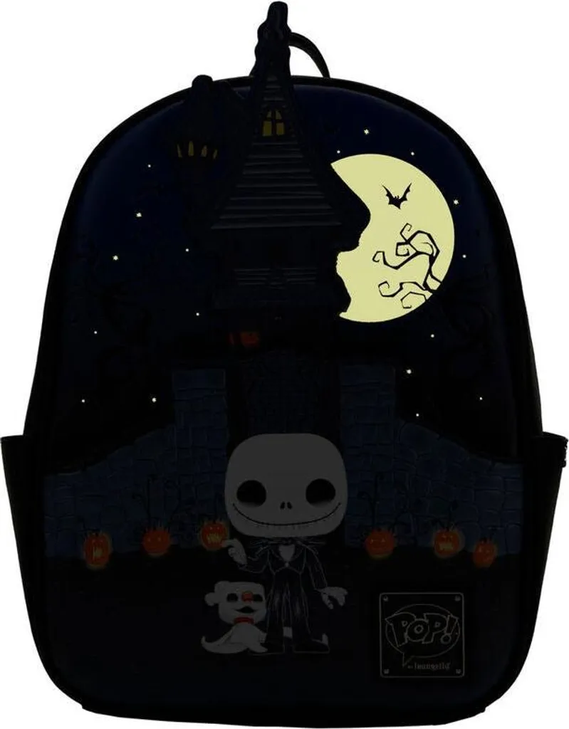 Sac à dos Jack Skellington 30cm avec détails brodés L'Étrange Noël de MJ