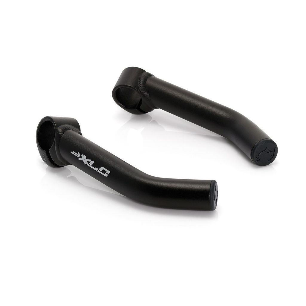 XLC BE-A01 Bar ends curvi 140 mm, nero/opaco (1 coppia) Immagine del prodotto 