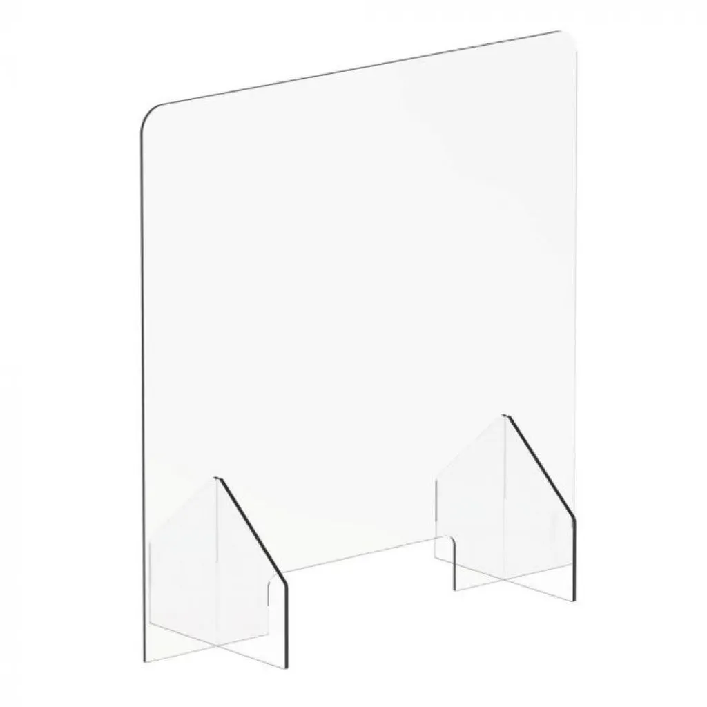 Écran de protection hygiénique transparent 85x65 cm pour Open Space
