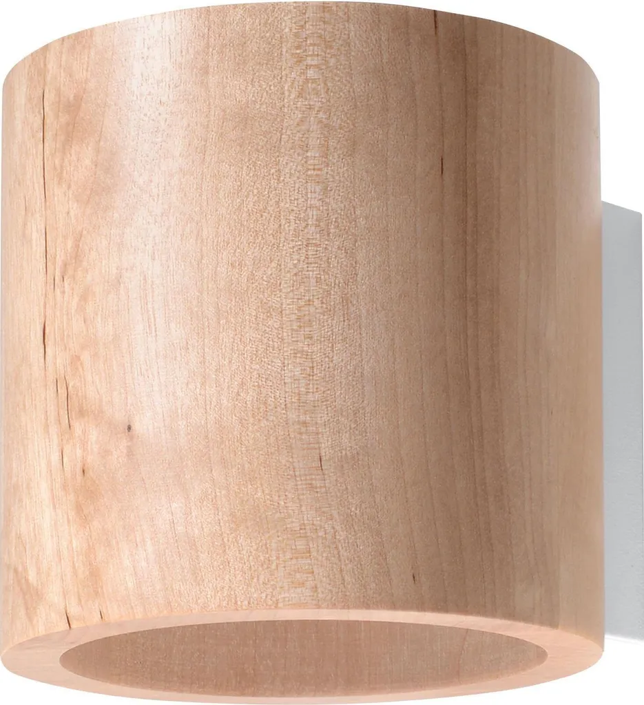 Sollux Orbis Wood Applique G9 | Illuminazione Parete Legno Naturale