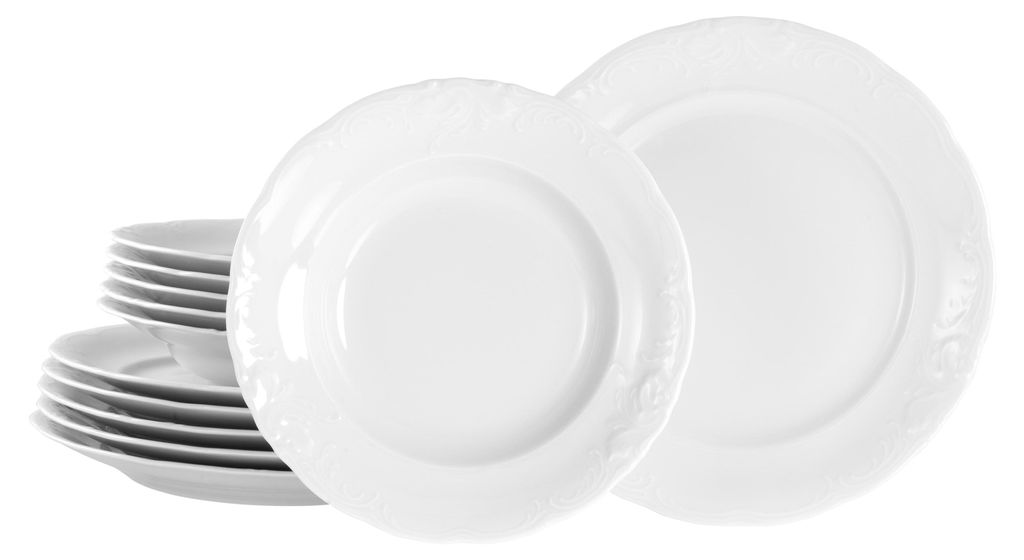 CreaTable, 24623, Frederike Weiss, jedálenský servis 12 ks, Obrázok produktu 
