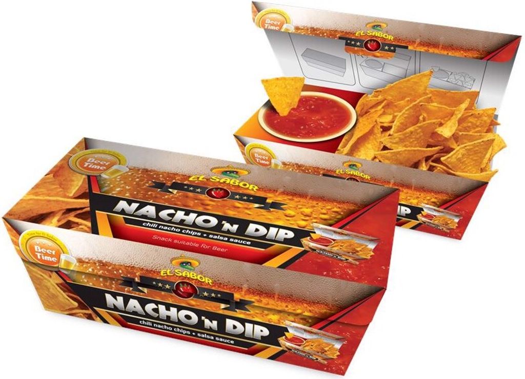 El Sabor Beer Time Nachos Chili & Dip 175 G Immagine del prodotto 
