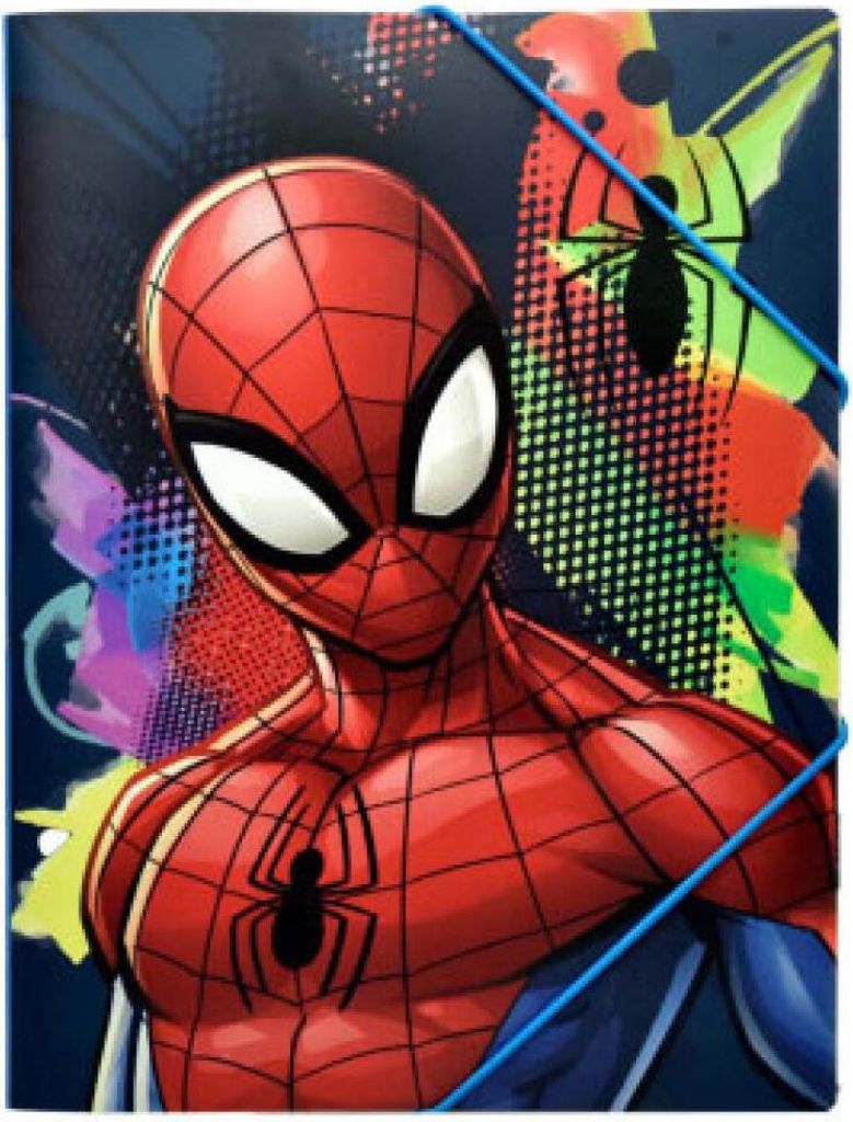 Spiderman Splotch A4 Gummibandmappe