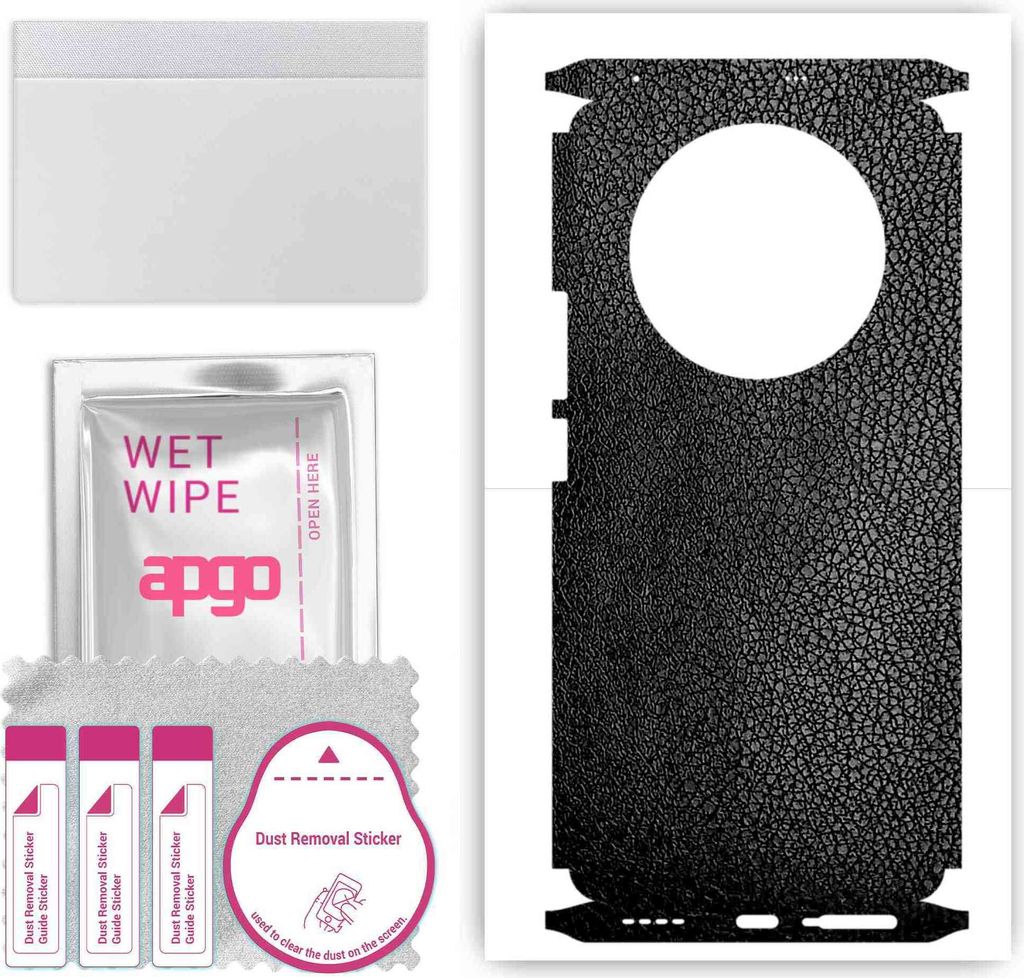 apgo Rückseite + Seiten Schutzfolie, Skin, kompatibel mit Realme 11 Pro+ Plus, Hinten Displayschutzfolie aus Vinylfolie, kratzfest, einfache Monta...