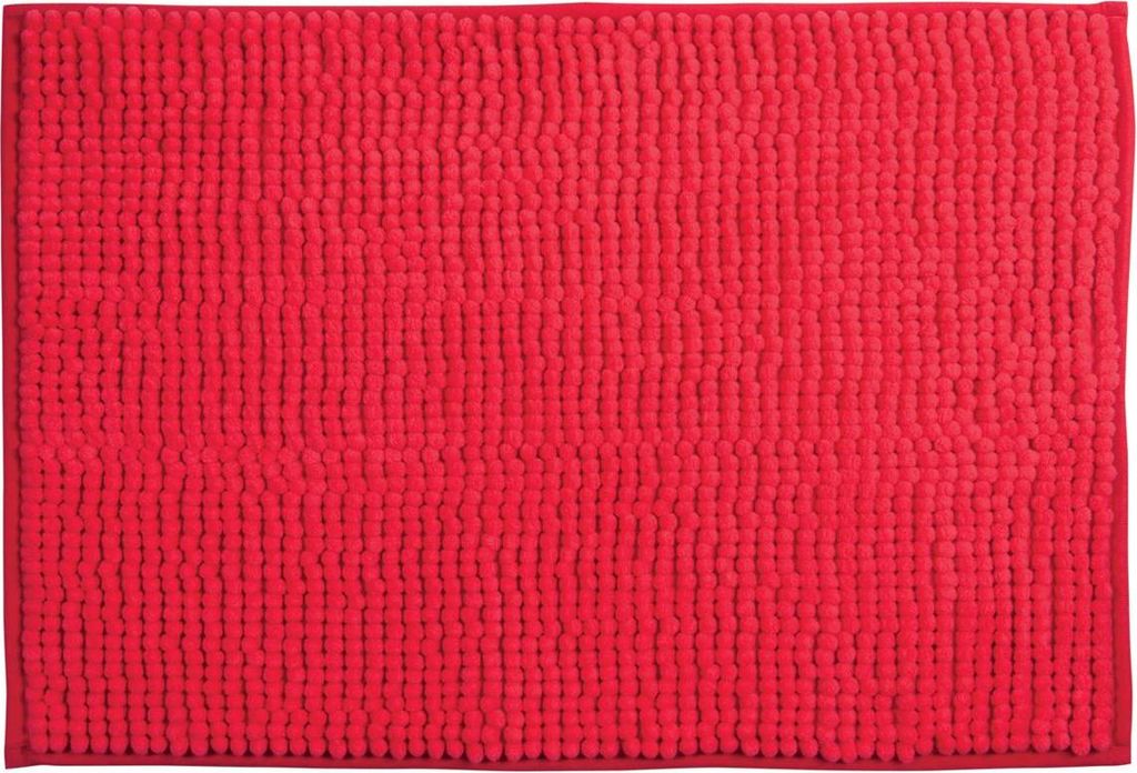 MSV Badteppich/Badematte fur den Boden - rot - 60 x 90 cm