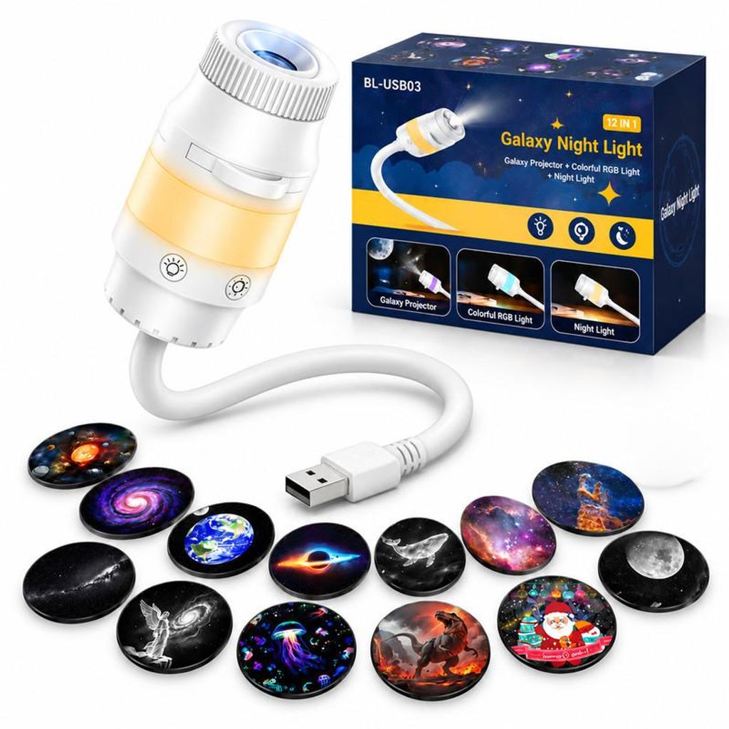 Sternenhimmel Projektor USB, Galaxy Projektor mit 13 Produktbild 