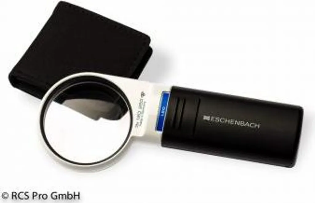 Loupe de lecture LED de poche Eschenbach pour malvoyants 35mm