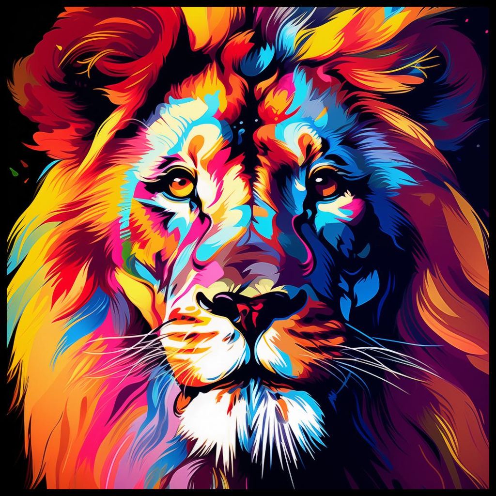 Poster 70x70cm Farben des Königreichs