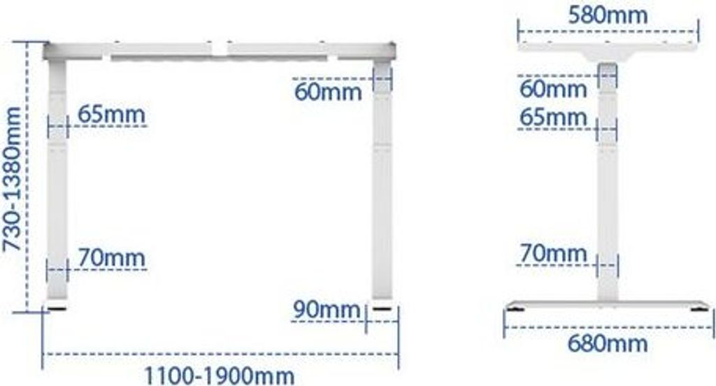 FLEXISPOT Schreibtisch PREMIUM E6 Höhenverstellbarer Produktbild 9