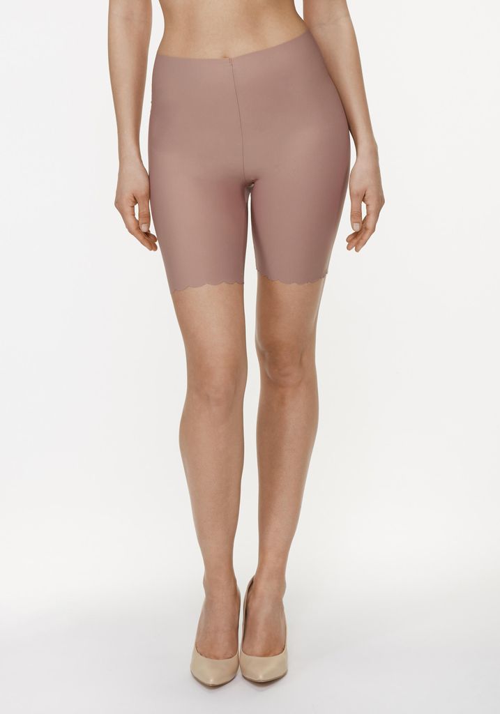 LASCANA Radlerhose Damen kurze Hose unter Kleider, Röcke, Anti scheuern, Sommer 1x natur Größe 36/38