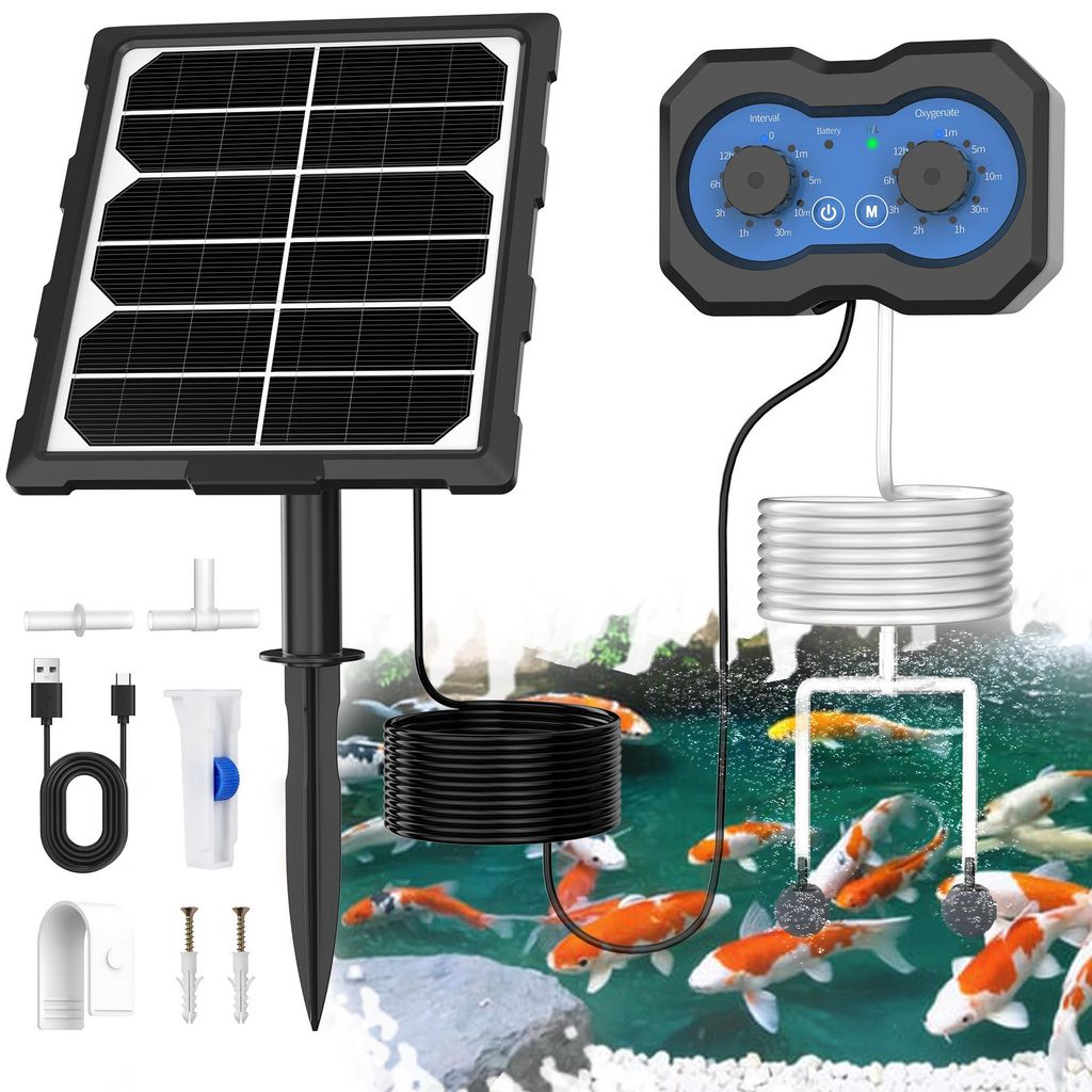 Aérateur solaire MIAJARD pour étang, pompe à oxygène Image du produit 