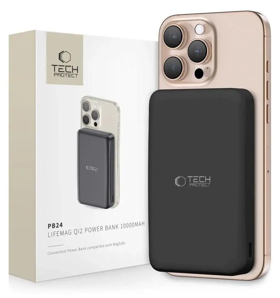 Tech-Protect Pb24 Lifemag Qi2 Magsafe Power Bank 10000Mah Produktbild 