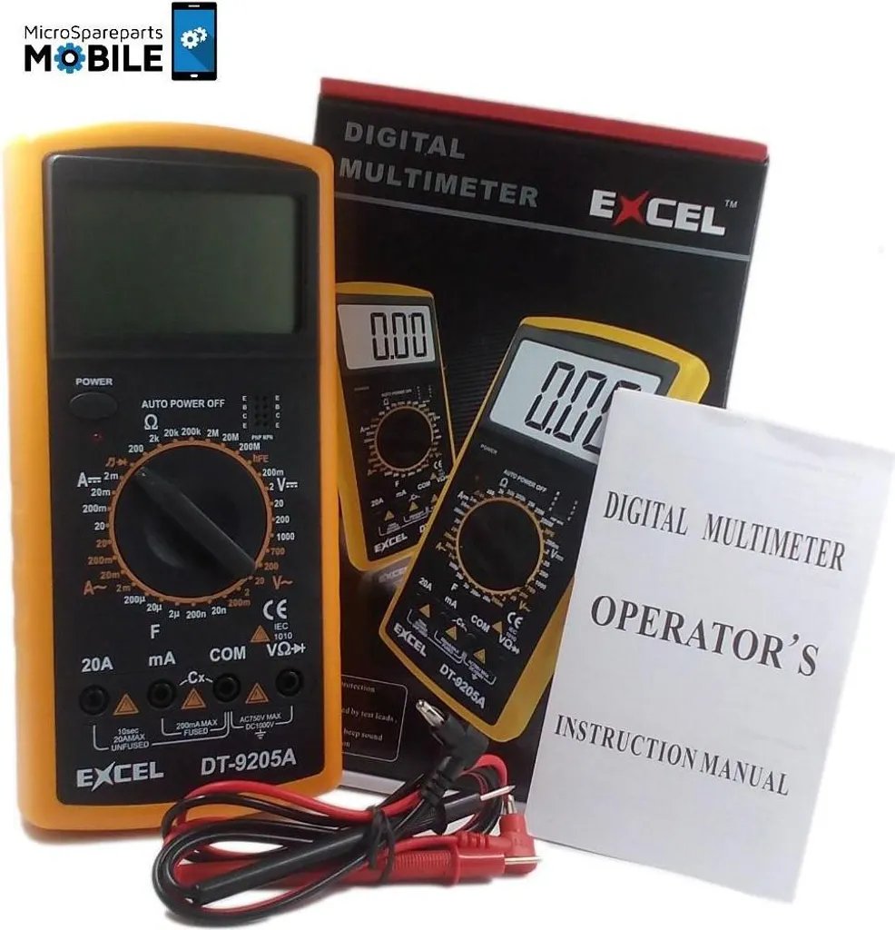Multimètre avec Écran LCD CoreParts AC/DC - Robuste et Fiable MOBX-031