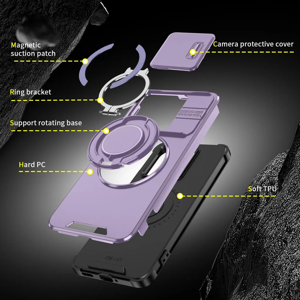 Custodia Xiaomi 14T Viola: Stile Urbano e Protezione Totale Camera - 3