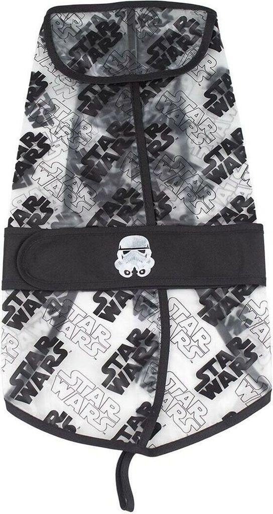 Regenmantel für Hunde Star Wars Durchsichtig XS Schwarz
