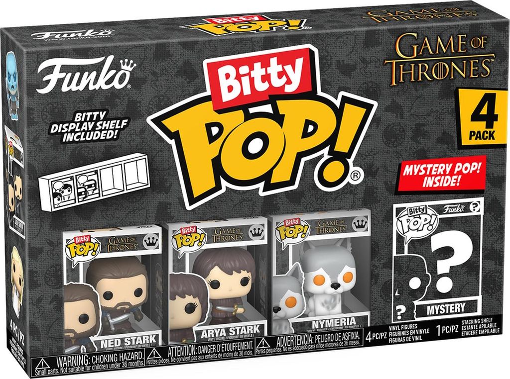 Game of Thrones - Ned Stark Arya Stark Nymeria Bitty Pop! Funko