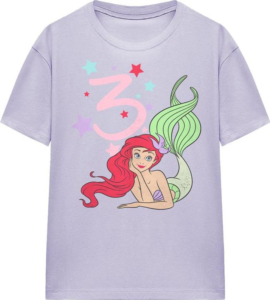 The Little Mermaid - T-Shirt für Damen, 3 Geburtstag TV25424 (S) (Lavendel)
