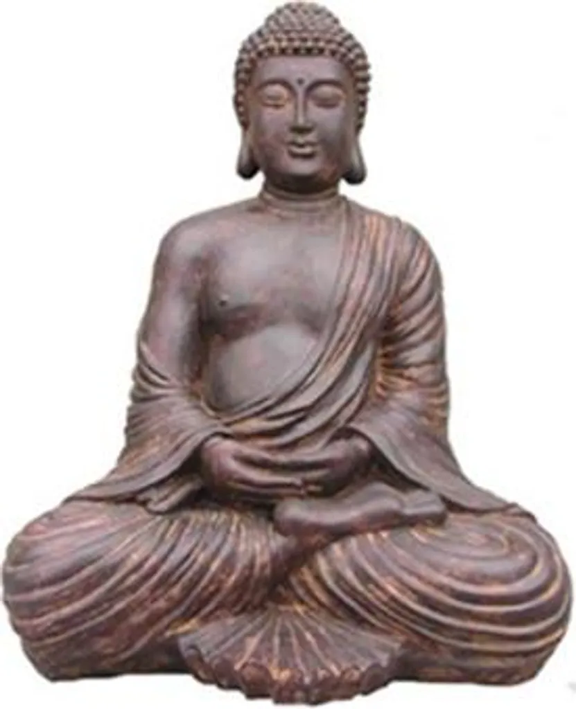 Grande Statue Bouddha de Chine 43 cm - Objet Déco Style Asiatique