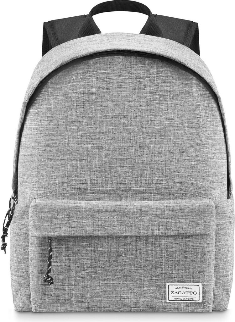 Zagatto ZG775 Small Urban Backpack Orlando Sammlung grau 20L Rucksack Schulrucksack für Männer für Frauen für Kinder Rucksack bequem und prakti...
