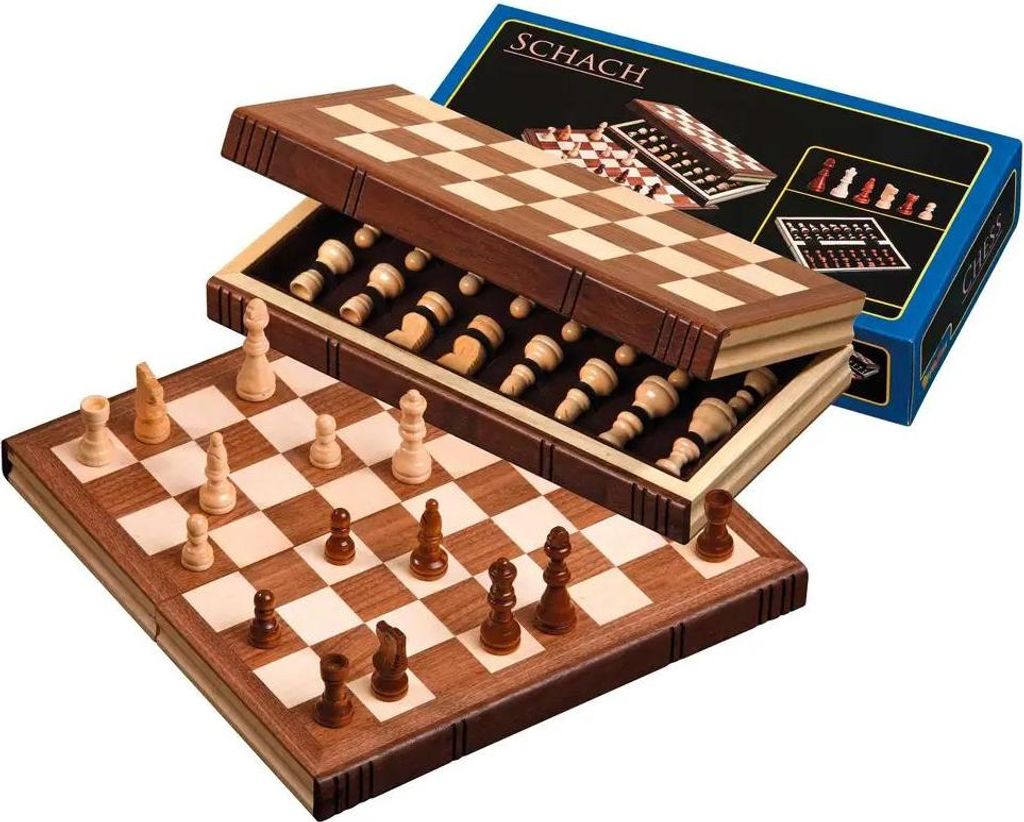 Philos Reiseschachspiel Holz 30x15,5 cm Produktbild 