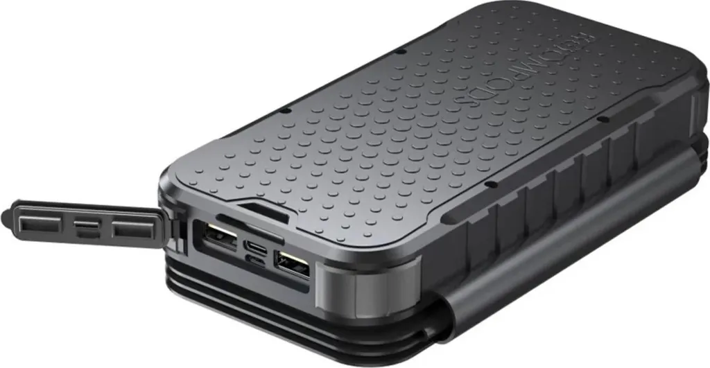 Batterie de Secours Boompods 16000 mAh pour Voyage et Travail Nomade Noire - 6