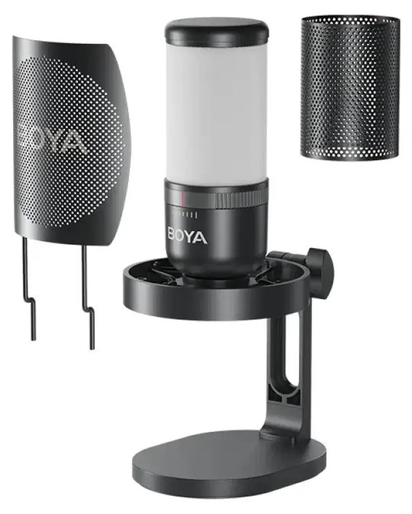 Micro USB Boya K à Condensateur avec Éclairage LED pour Streaming