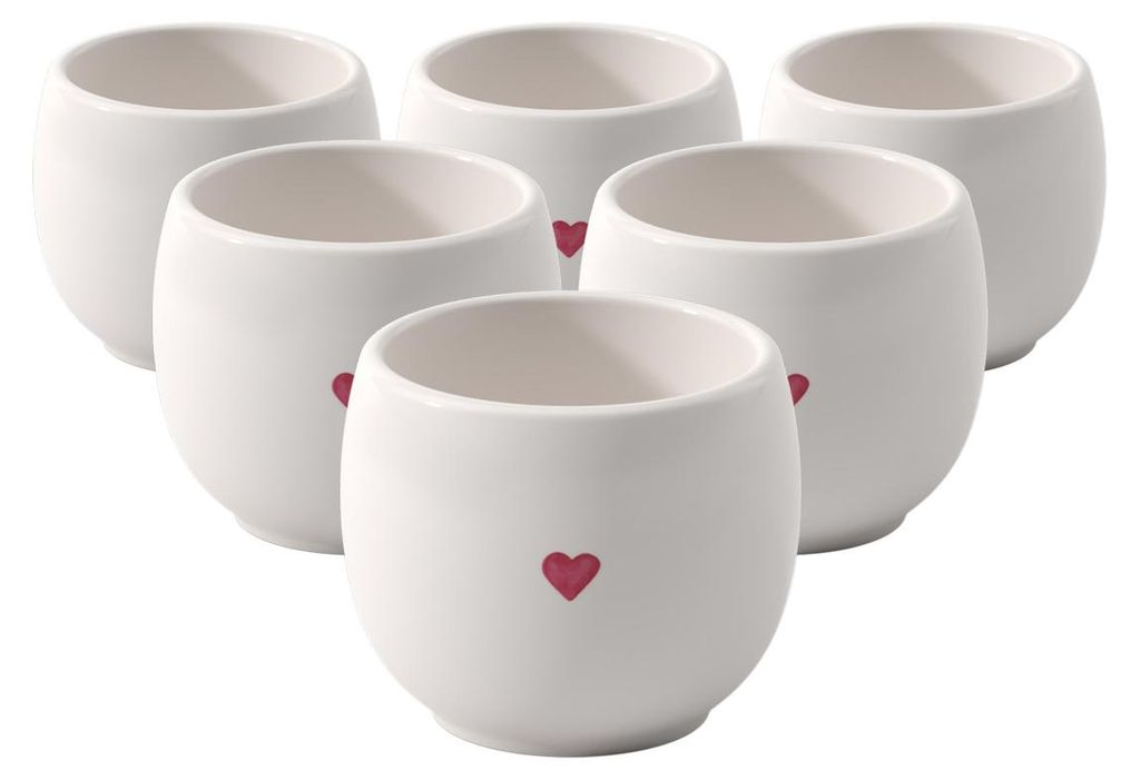 like. by Villeroy & Boch With Love Eierbecher ø 5,3 cm 6er Set