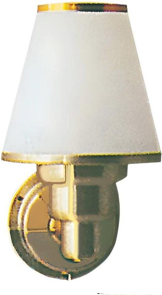12 Volt Wandlampe Glow Light goldfarben, LED oder Halogen G4, Kojenlampe mit Schalter, Innenlicht für Boote & Wohnmobile