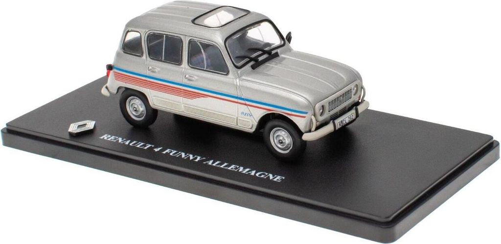 RENAULT 4 funny Deutschland grau, G110T035, Maßstab1/43, IXO