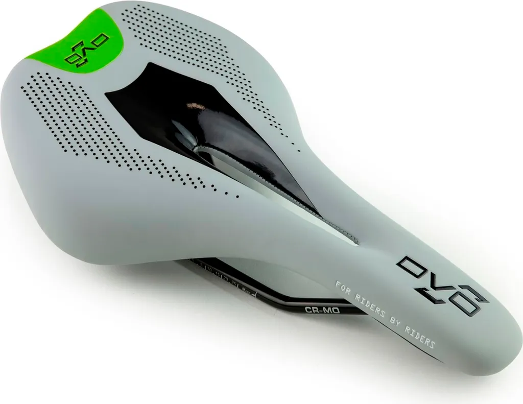 Selle anti-douleur périnéale DVO Blazing 271x143mm grise de vélo